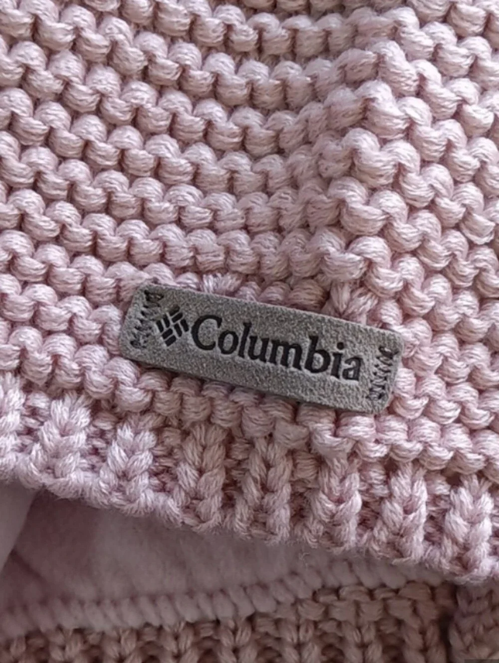 Columbia Cascade Peak Light Pink Knit Winter Beanie Hat
